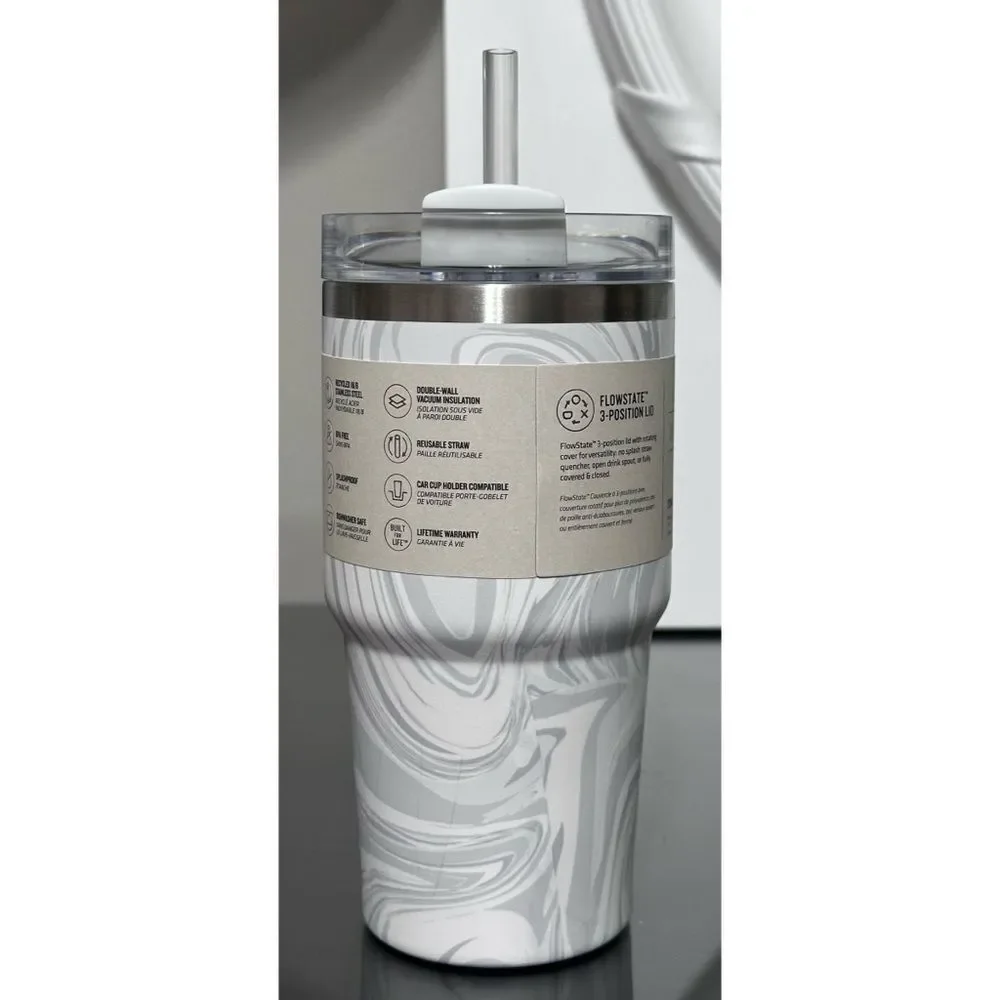 Stanley Quencher H2.0 FlowState 20oz Tumbler, POLAR SWIRL - Picture 2 of 5